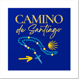 Camino de Santiago Catholic Pilgrimage Posters and Art